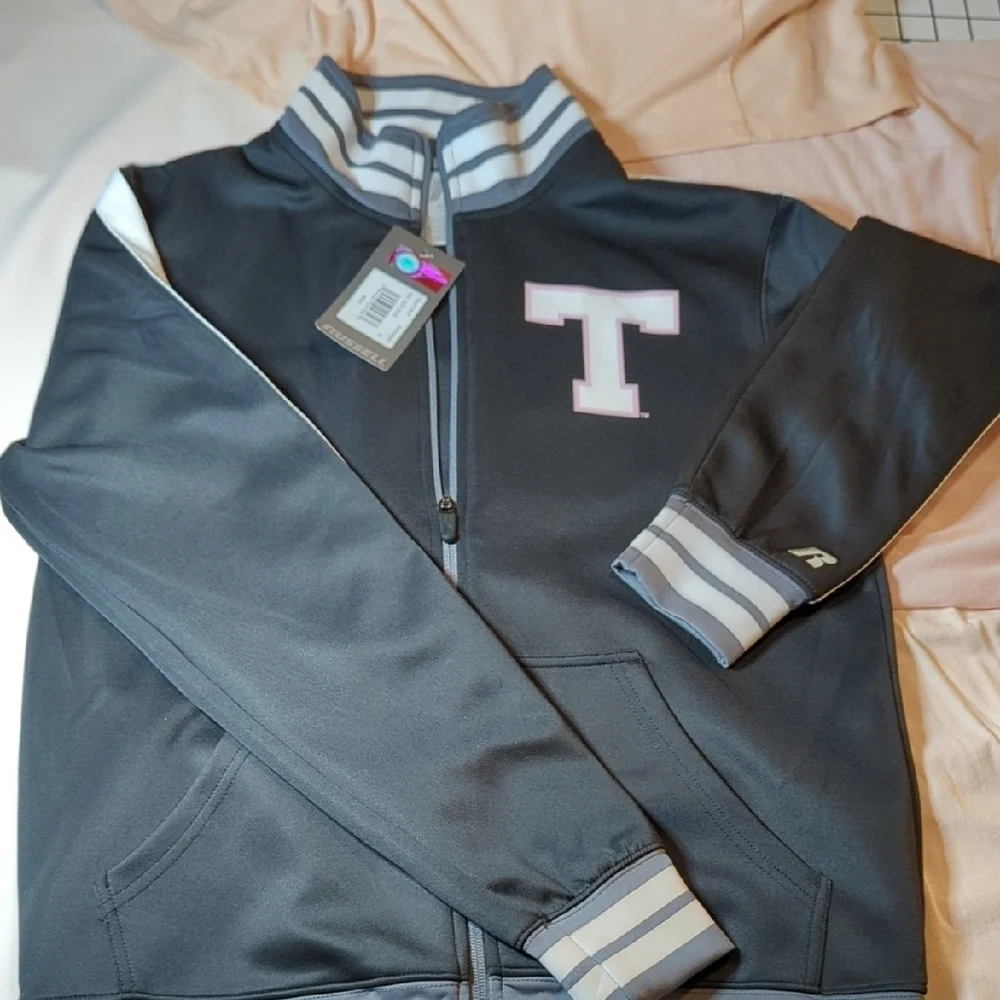 Russell Athletic Varsity Jacket - Gray and Cream